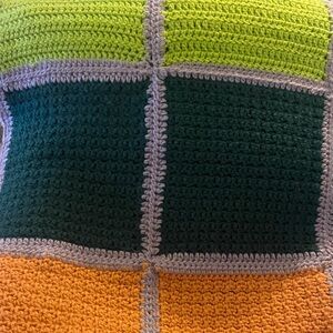 Colorful Vintage Crochet Blanket